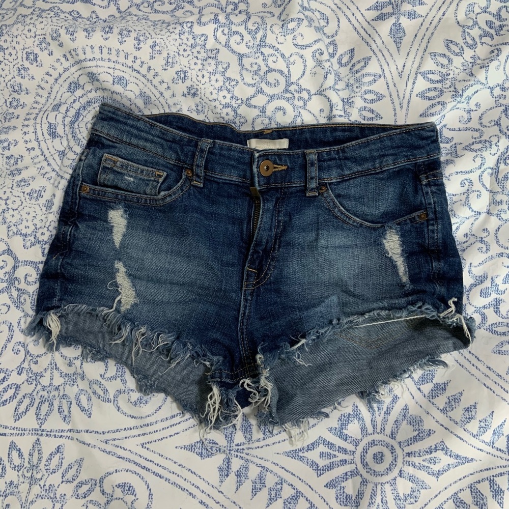 Denim shorts